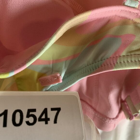 Roxy Tropics Hype Cropped Bikini Top Women's Large Multicolor Ambrosia‎ Summer - Picture 7 of 7